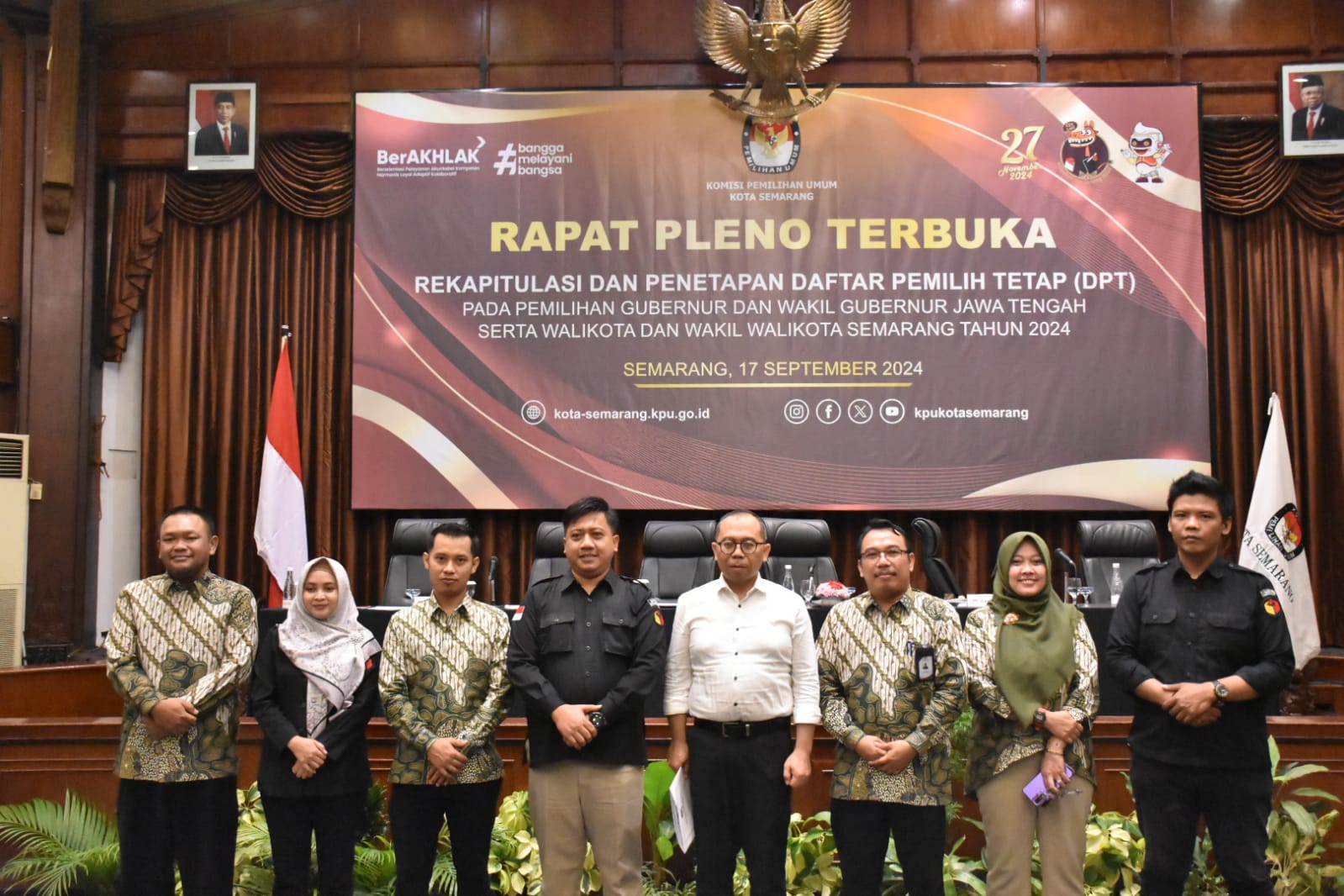 Pengawasan Rapat Pleno Terbuka Rekapitulasi dan Penetapan Daftar Pemilih Tetap (DPT) Pemilihan Gubernur dan Wakil Gubernur Jawa Tengah serta Walikota dan Wakil Walikota Semarang Tahun 2024