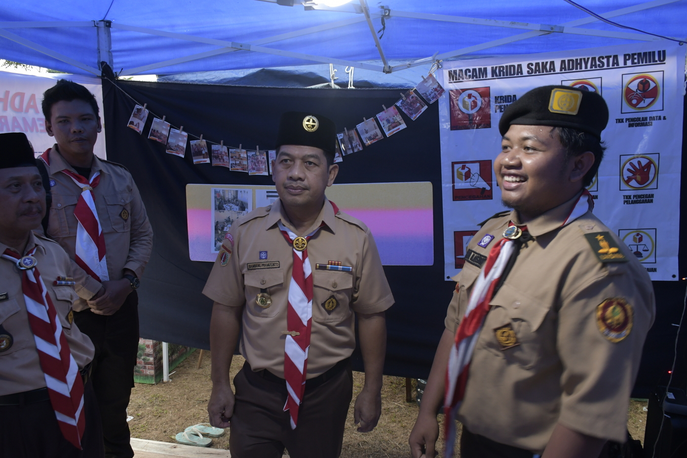 Ketua Kwarcab Kota Semarang kunjungi stand Saka Adhyasta Pemilu Kota Semarang