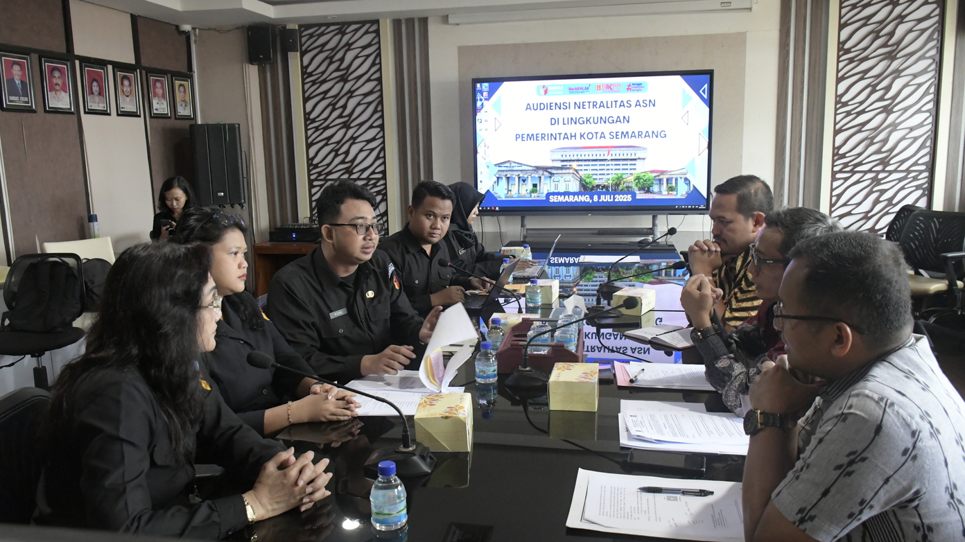 Badan Pengawas Pemilihan Umum (Bawaslu) Kota Semarang melakukan audiensi ke Badan Kepegawaian, Pendidikan dan Pelatihan (BKPP) Kota Semarang