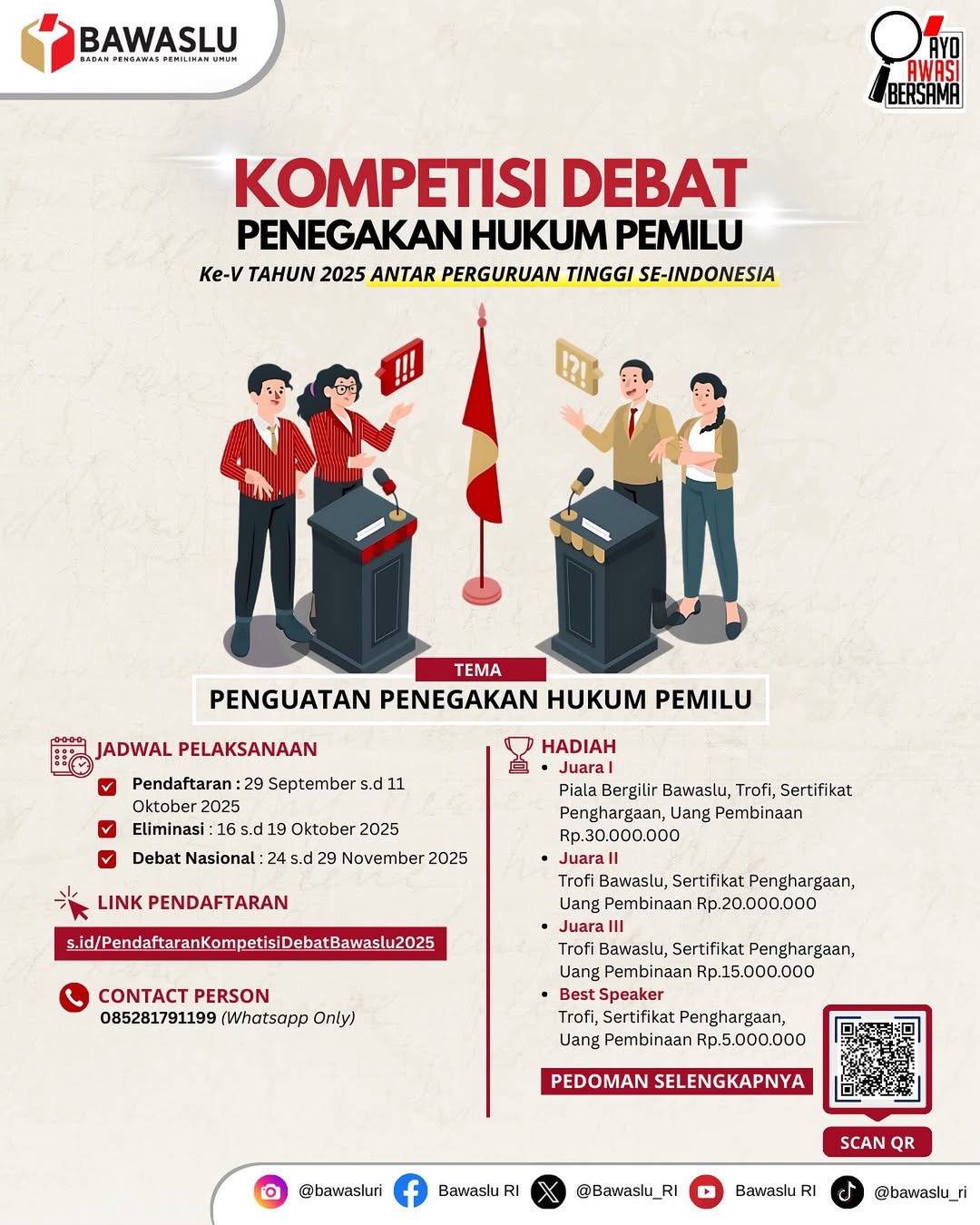 Debat Penegakan Hukum Pemilu
