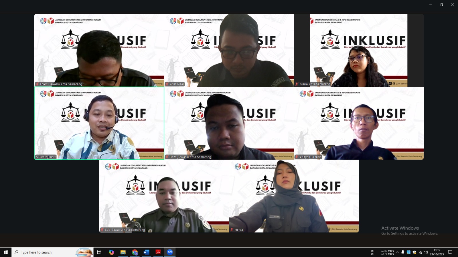 Konsultasi Puslitbangdiklat secara daring