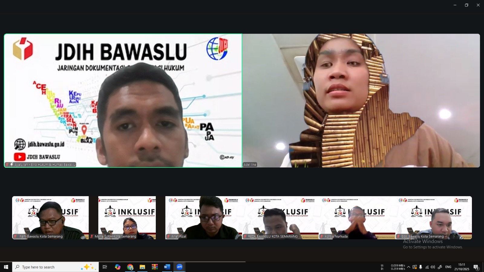 Kosultasi dengan JDIH Bawaslu secara daring
