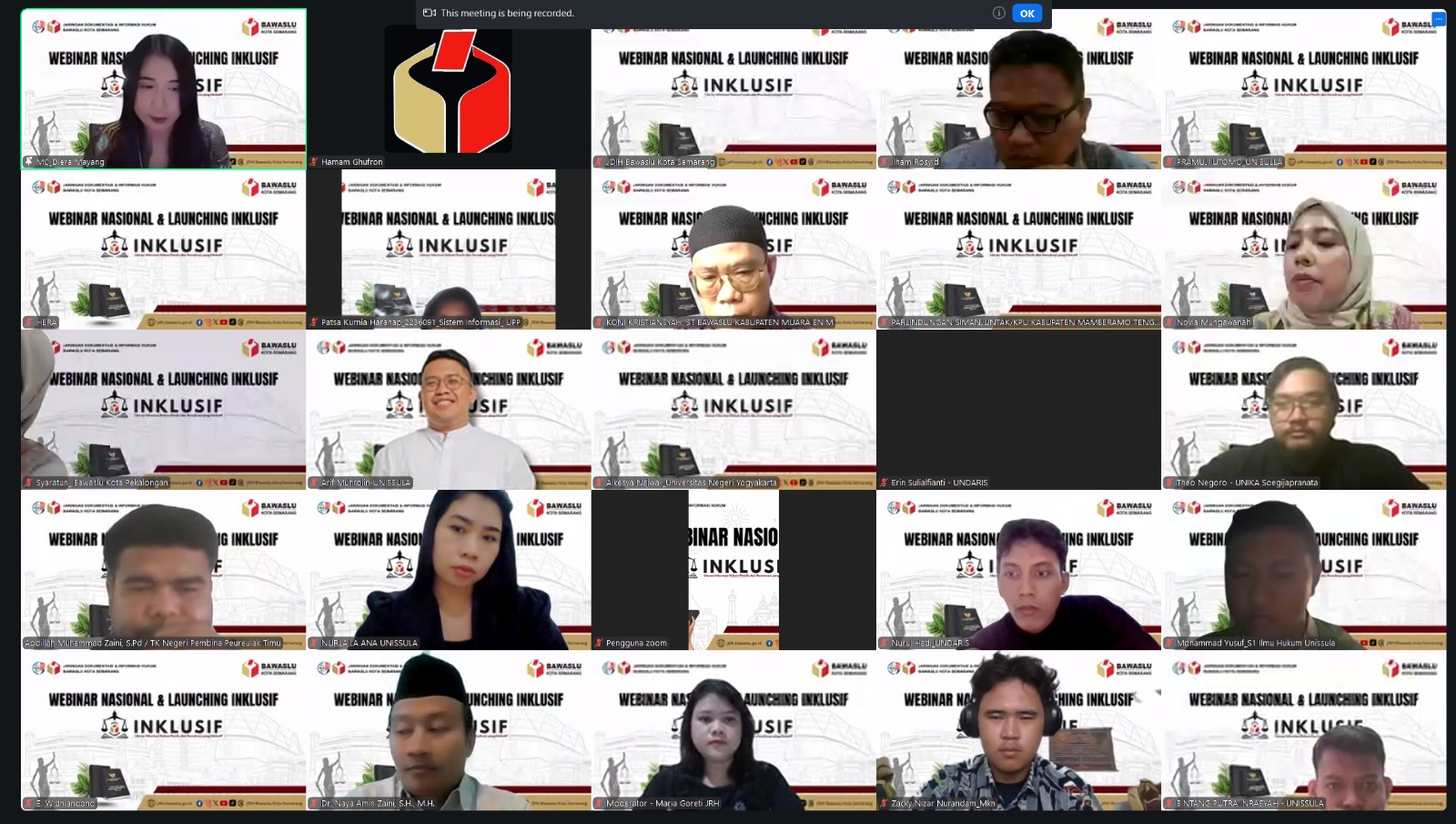 Webinar Nasional dan Launching Program INKLUSIF