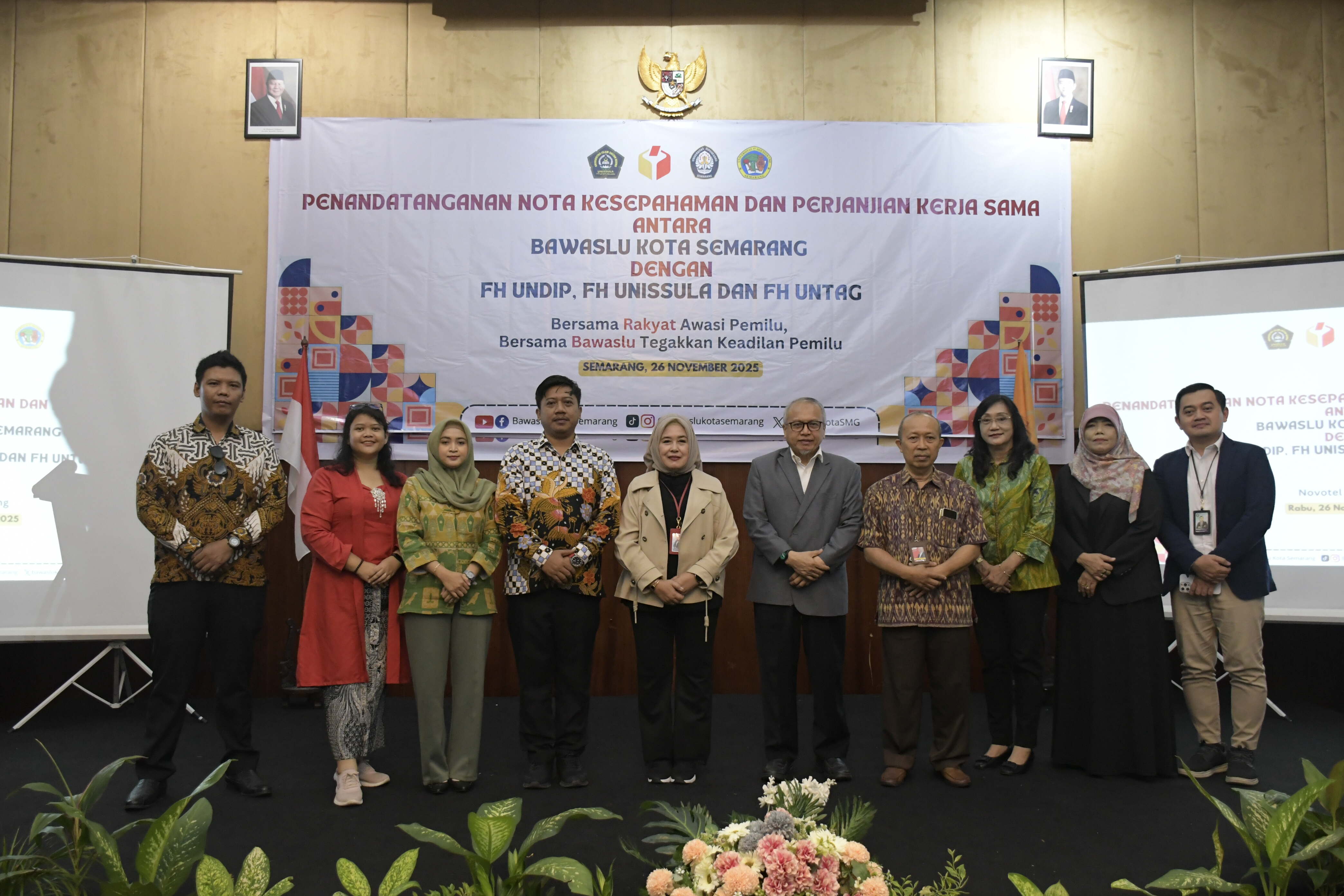 Penandatangan Nota Kesepahaman dan Perjanjian Kerja Sama dengan FH Undip, FH Unissula dan FH Untag