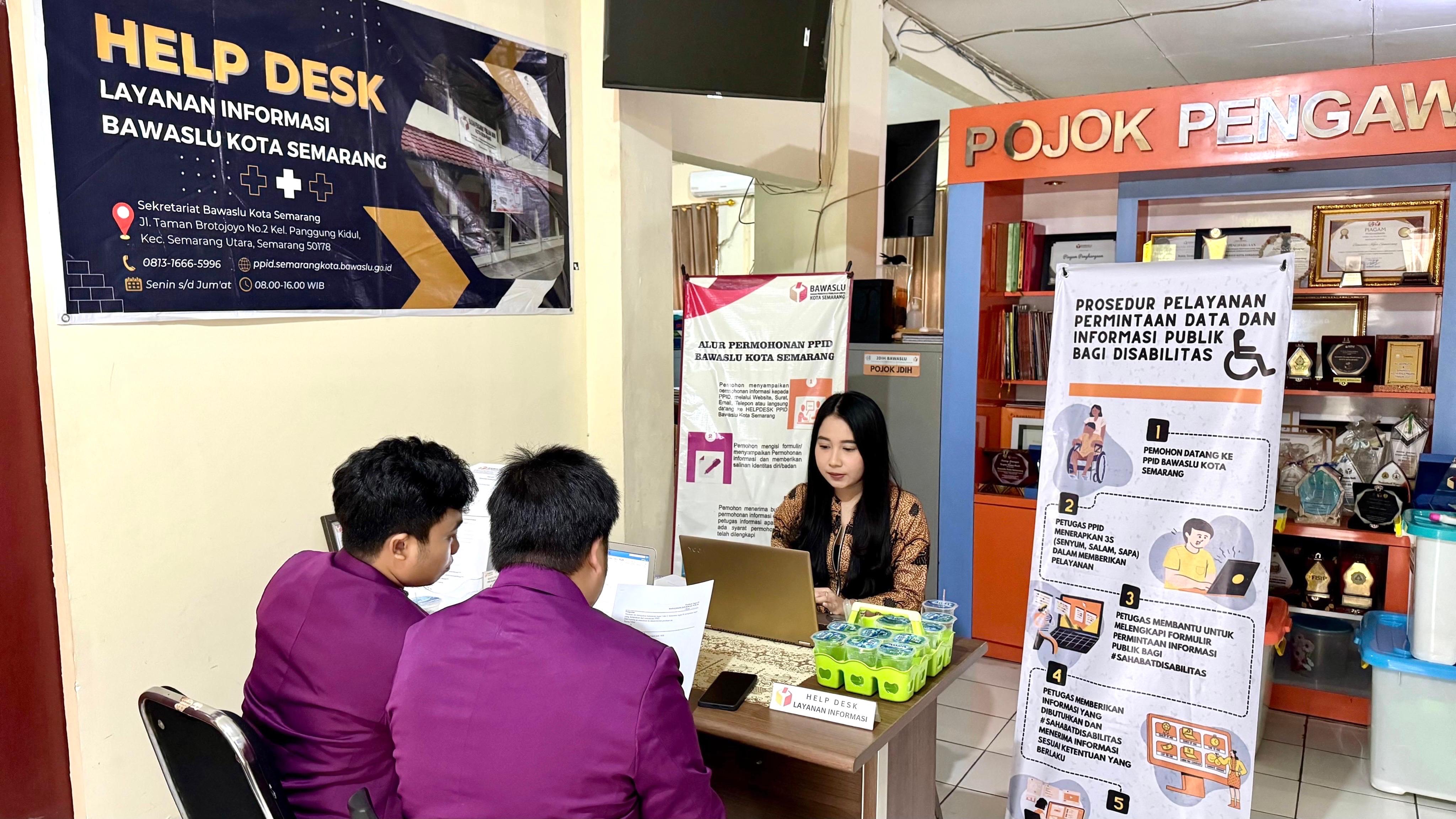 Pelayanan Informasi Publik di Bawaslu Kota Semarang