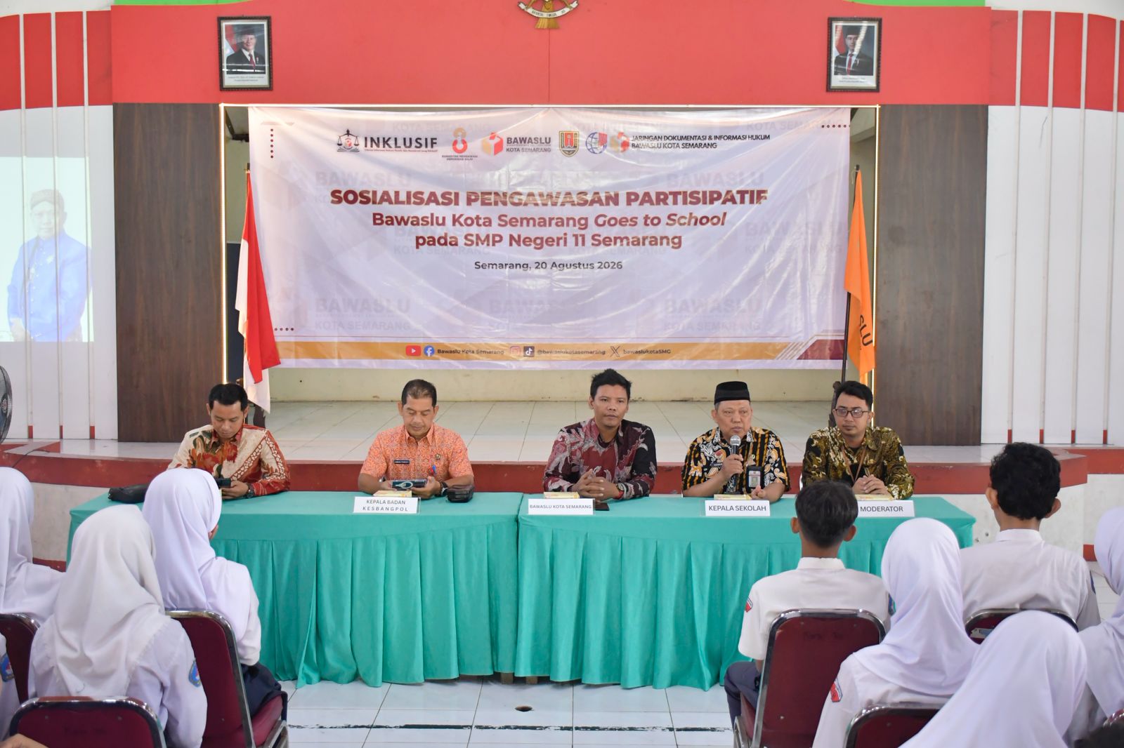 Sosialisasi Pengawasan Partisipatif yang digelar di SMP Negeri 11 Semarang
