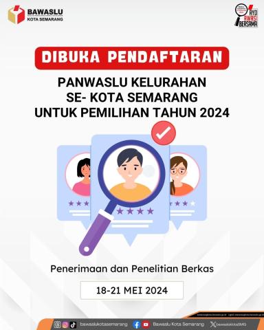 PENDAFTARAN PANWASLU KELURAHAN