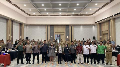 Rapat Koordinasi Pengawas Pemilu dengan Stakeholder yang bertema “Pencegahan dan Mitigasi Isu Krusial pada Pemilihan Tahun 2024” yang dilaksanakan pada Senin, 11/11/2024.