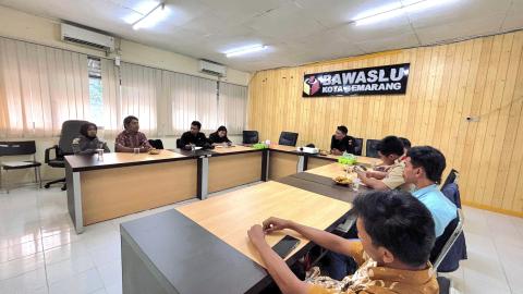 Bawaslu Kota Semarang Gelar Rapat Koordinasi Bersama Saka Adhyasta Pemilu
