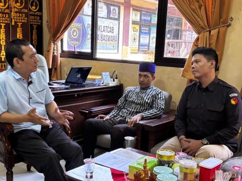 Anggota Bawaslu Kota Semarang, Dwijaya Samudra Suryaman membahas rencana strategis pengembangan Saka Adhyasta kedepan.