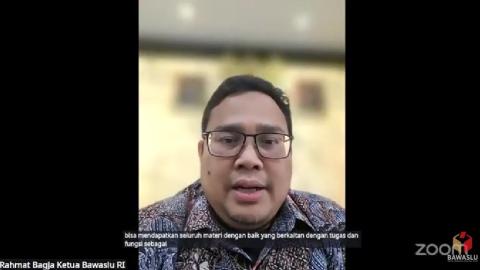 Ketua Bawaslu RI, Rahmat Bagja berikan arahan untuk CPNS