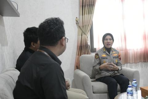 Audiensi dengan Polrestabes Semarang
