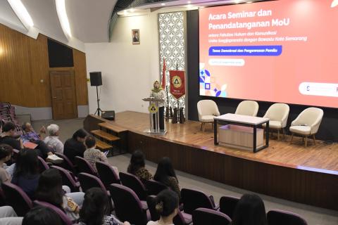 Bawaslu Kota Semarang dan FHK Unika Soegijapranata Tandatangani MoU dan PKS