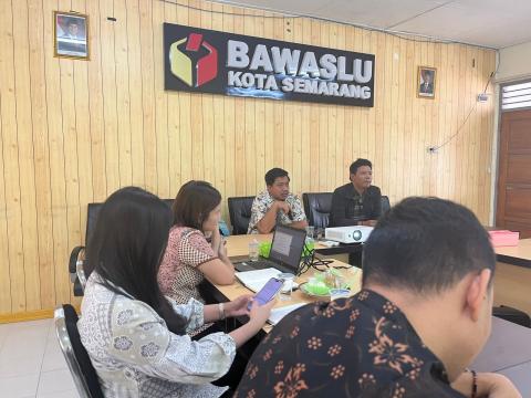Ketua Bawaslu Kota Semarang Arief Rahman menyambut baik audiensi yang dilakukan