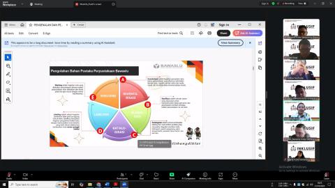 Zoom daring konsultasi dengan puslitbangdiklat