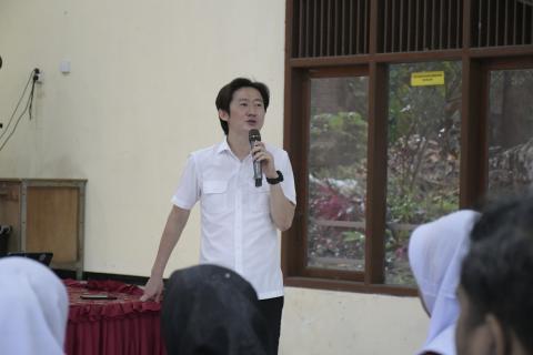 Anggota DPRD Kota Semarang Komisi D Michael saat menjadi narasumber