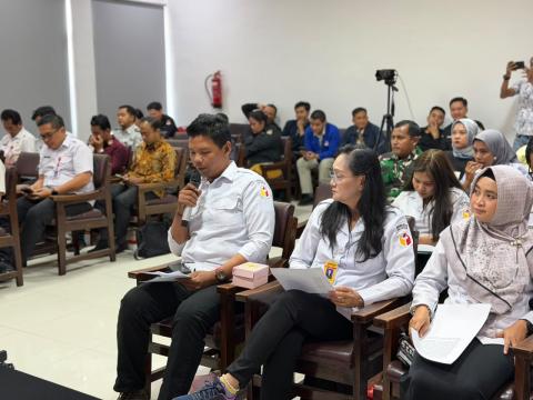 Anggota Bawaslu Kota Semarang, Dwijaya Samudra Suryaman menyampaikan saran kepada KPU Kota Semarang