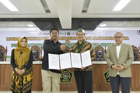 Bawaslu Kota Semarang dan HMI lakukan penandatanganan nota kesepahaman