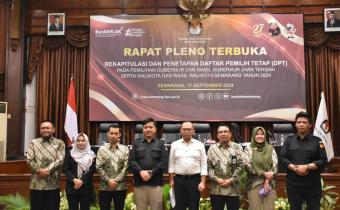 Pengawasan Rapat Pleno Terbuka Rekapitulasi dan Penetapan Daftar Pemilih Tetap (DPT) Pemilihan Gubernur dan Wakil Gubernur Jawa Tengah serta Walikota dan Wakil Walikota Semarang Tahun 2024