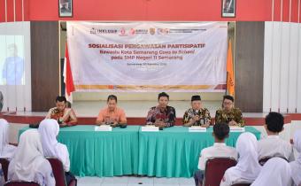 Sosialisasi Pengawasan Partisipatif yang digelar di SMP Negeri 11 Semarang